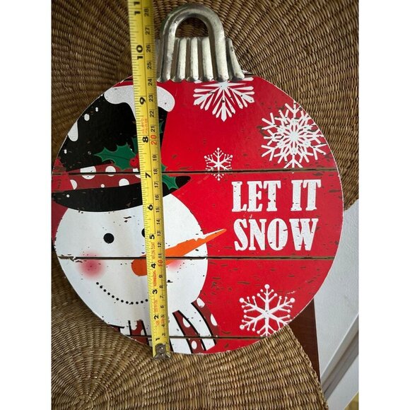 Let it Snow snowman decor - Picture 3 of 7
